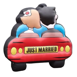 Opblaasfiguur Just Married BSH Partyservice